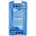 Etos 3-Blads Wegwerpmesjes Blauw 4 stuks