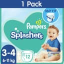 Pampers Splashers - wegwerpzwemluiers - maat 3/4 (6-11 kg) - 12 stuks