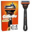 Gillette Fusion5 scheerapparaat voor heren, herbruikbare handgreep en cartridge met 5 ultrascherpe messen, met verbeterde smeerband voor het scheren van het gezicht, 1 navulverpakking met 20