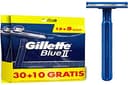 Gillette Blue II scheermesjes voor heren, wegwerpscheermesjes met vaste kop, 30 + 10 gratis, 40 stuks