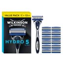 Wilkinson Sword Hydro 5 Skin Protection Regular - 5-bladenscheerapparaat met 13 navullingen met glijstrips, verrijkt met pro-vitamine B5